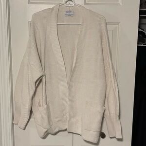 Old Navy Cream Open Front Cardigan Size XL